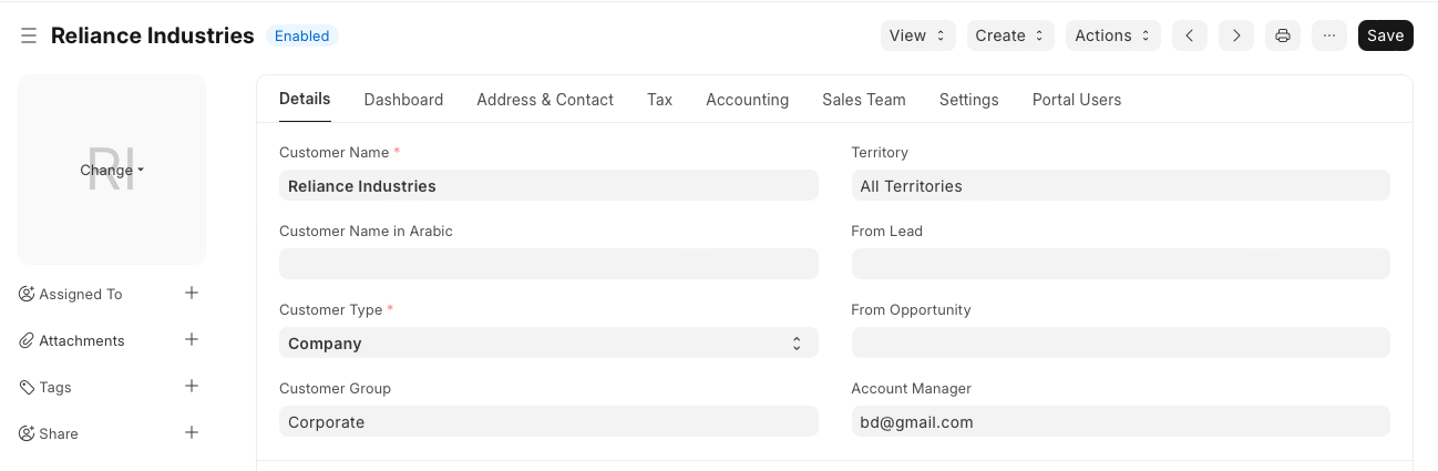 Customers Management